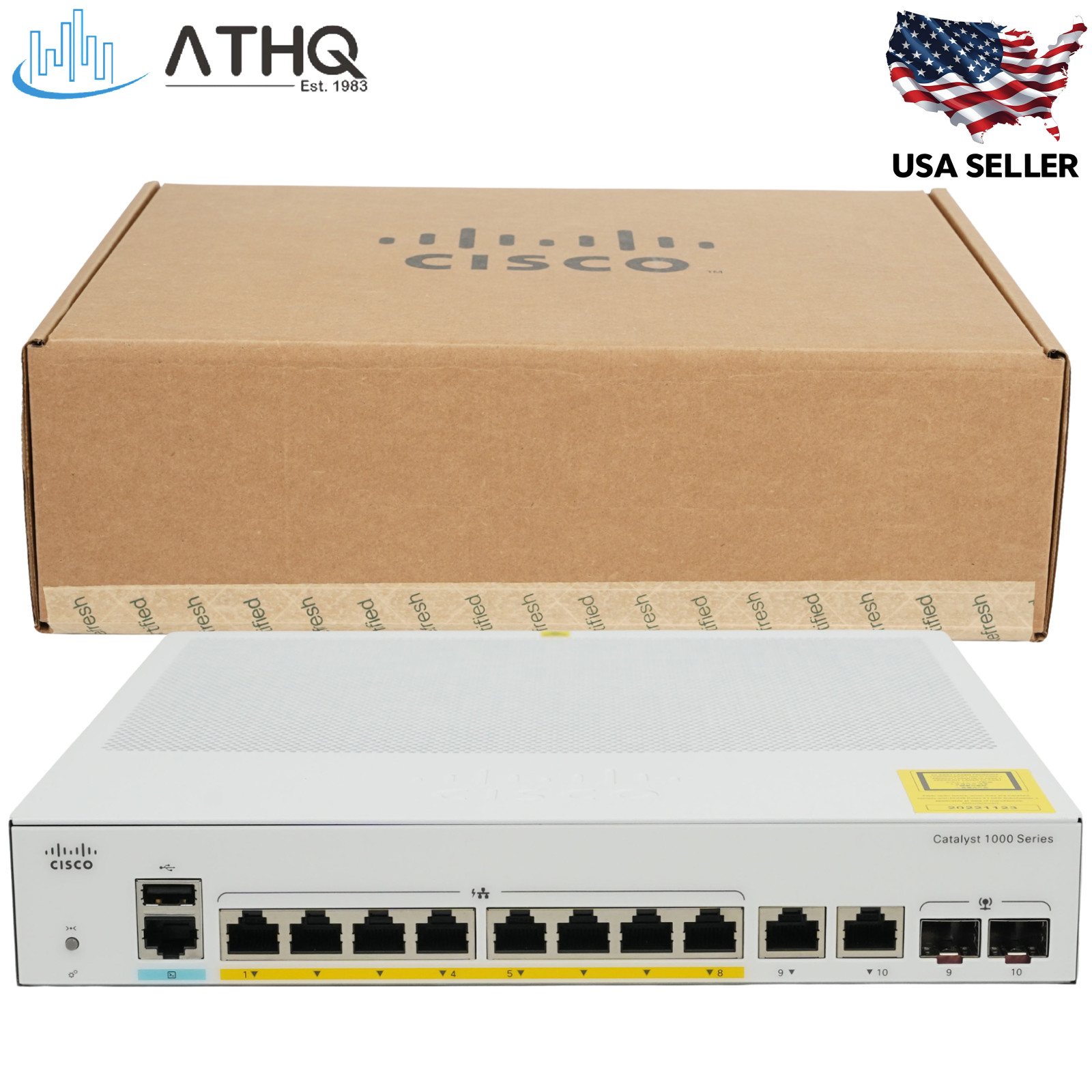 Cisco Catalyst C1000-8FP-2G-L 8-Port Gigabit PoE+ Switch 120W Combo SFP Refresh