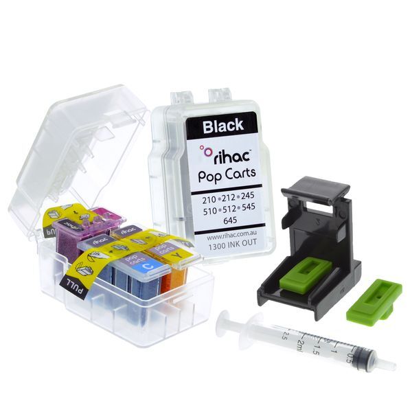 Rihac Pop Carts for Canon PG-645 CL-646 TS3360 TS3365 DIY ink cartridge insert  
