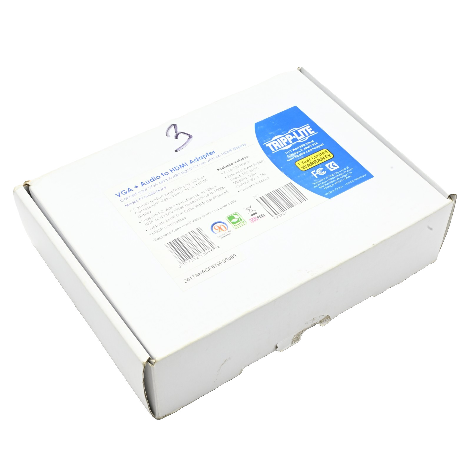 Tripp Lite P116-000-HDMI VGA + Audio to HDMI Adapter