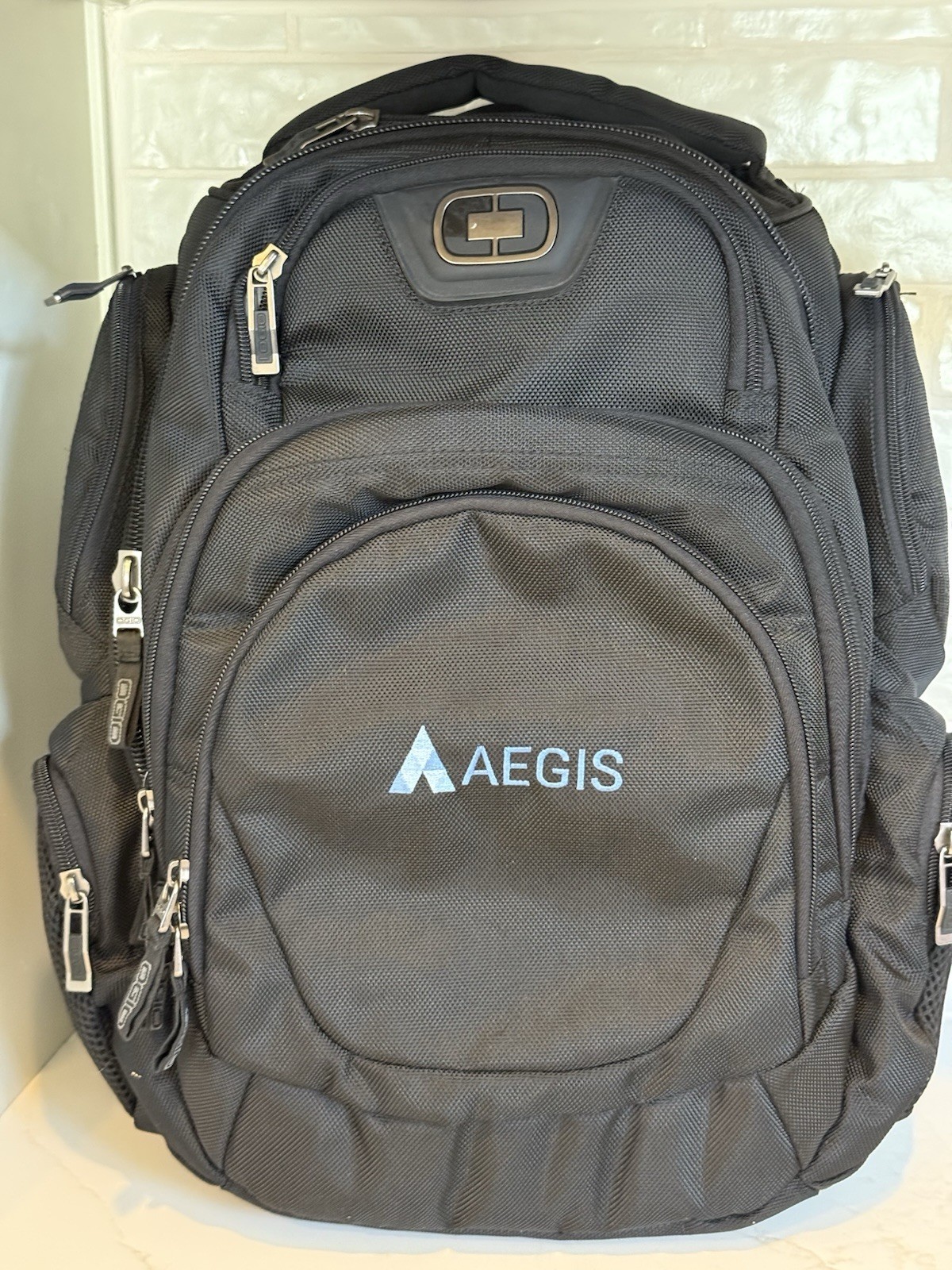 Ogio  Stratagem Tactical Laptop Backpack W/ Logo Organizing Compartments Black