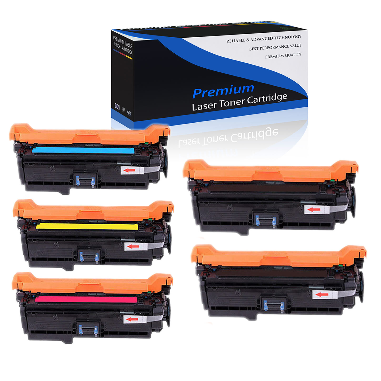 5PK CE260A Toner Set for HP 647A Laserjet CP4025n CP4025dn CP4525xh CP4525dn