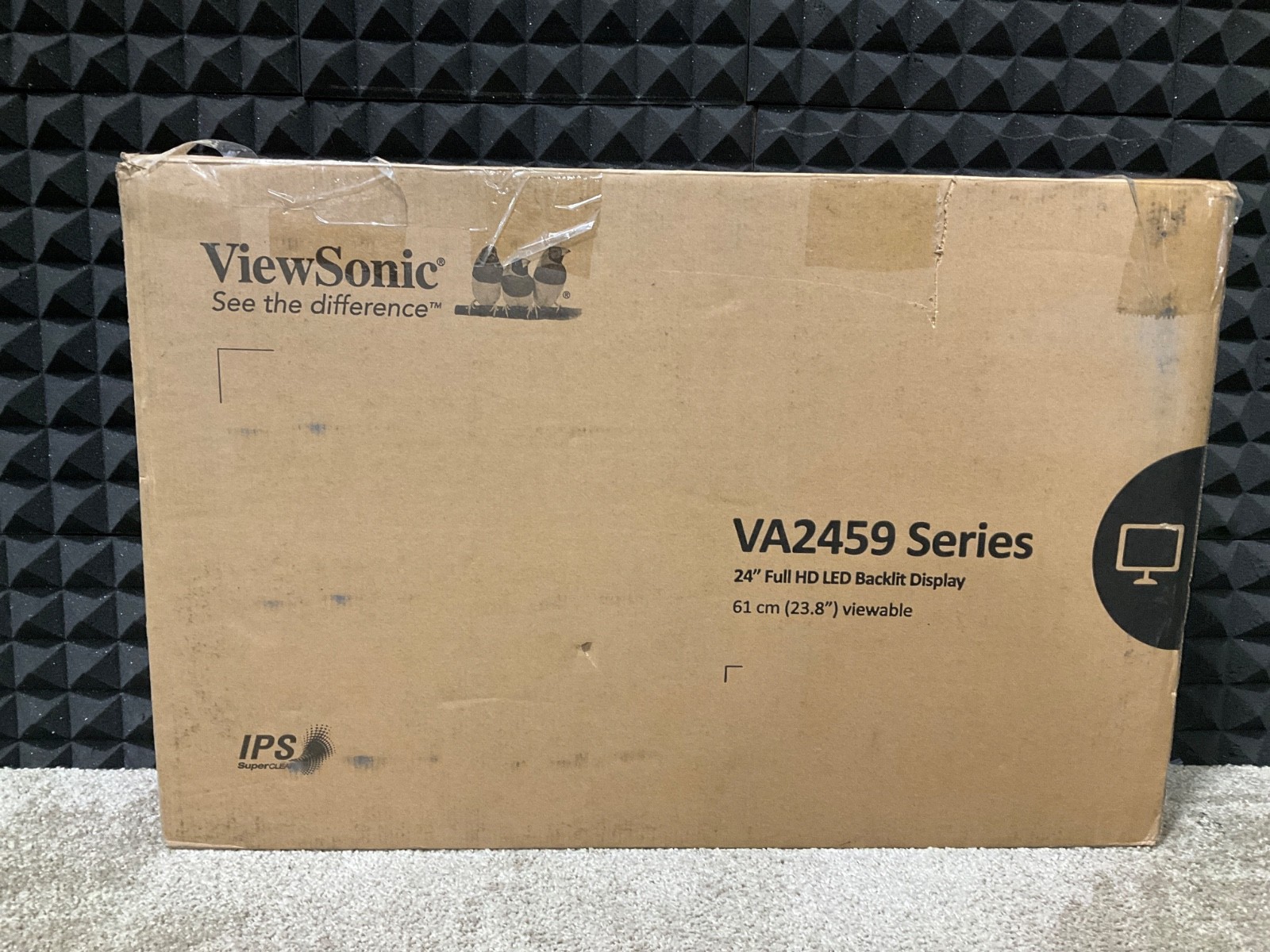 Viewsonic VA2459-smh 24" LED LCD Monitor 1080p VA2459-SMH ••READ•• WORKS GREAT