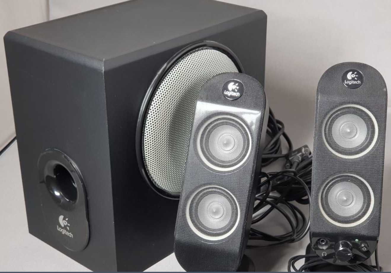 Logitech X‑230 2.1 System  • Complete, Clean & Tested • Sub + 2 Satellites