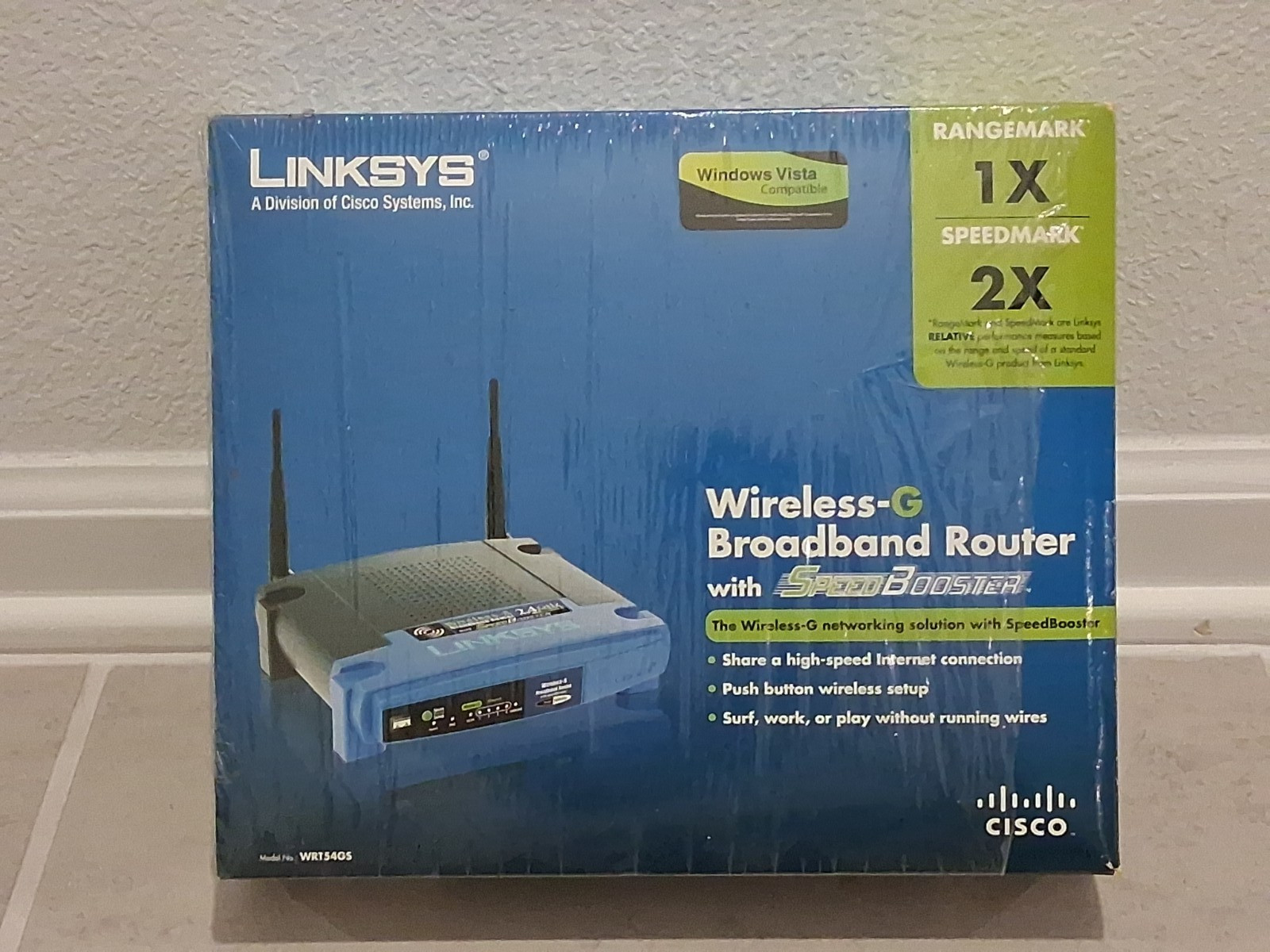 Linksys WRT54GS 2.4 GHz 54 Mbps 10/100 Wireless Broadband Router
