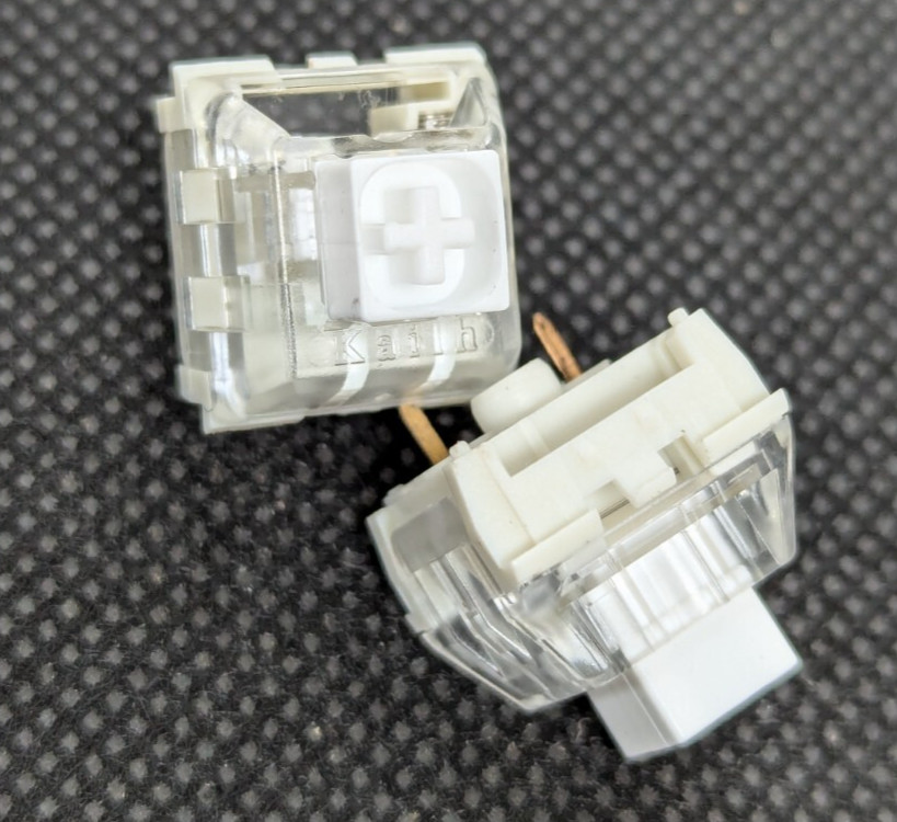 Drop Kaihua BOX White RGB Mechanical Keyboard Switches 70 Pack New Clicky