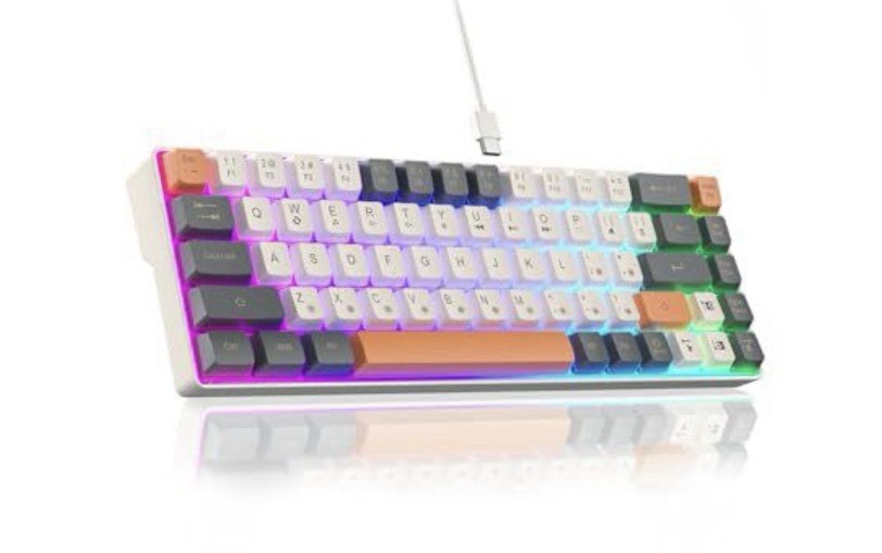 SK968 Wired 68 Key Gaming Keyboard w/RGB Backlit LEDs