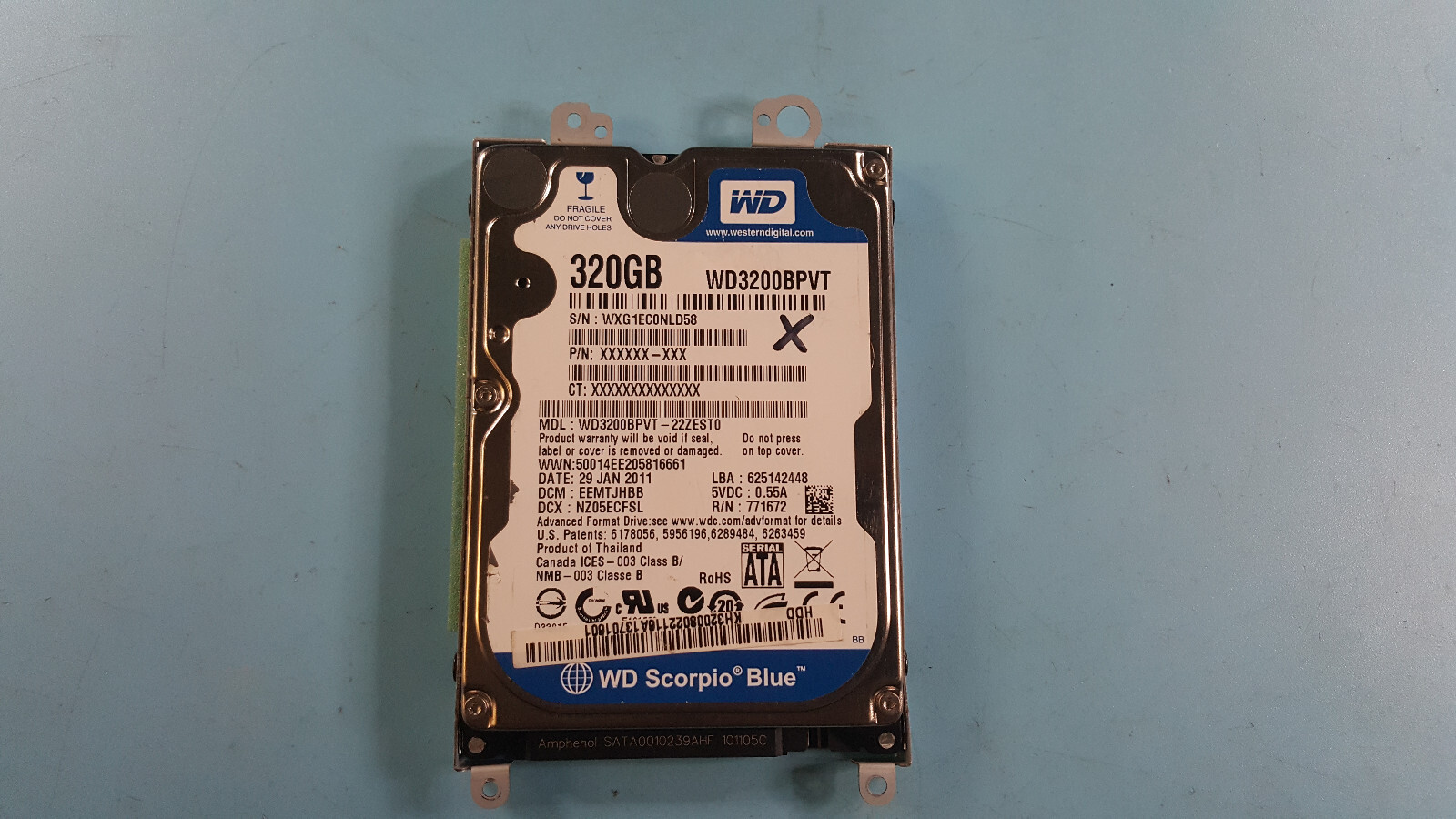 Western Digital WD3200BPVT Hard Drive