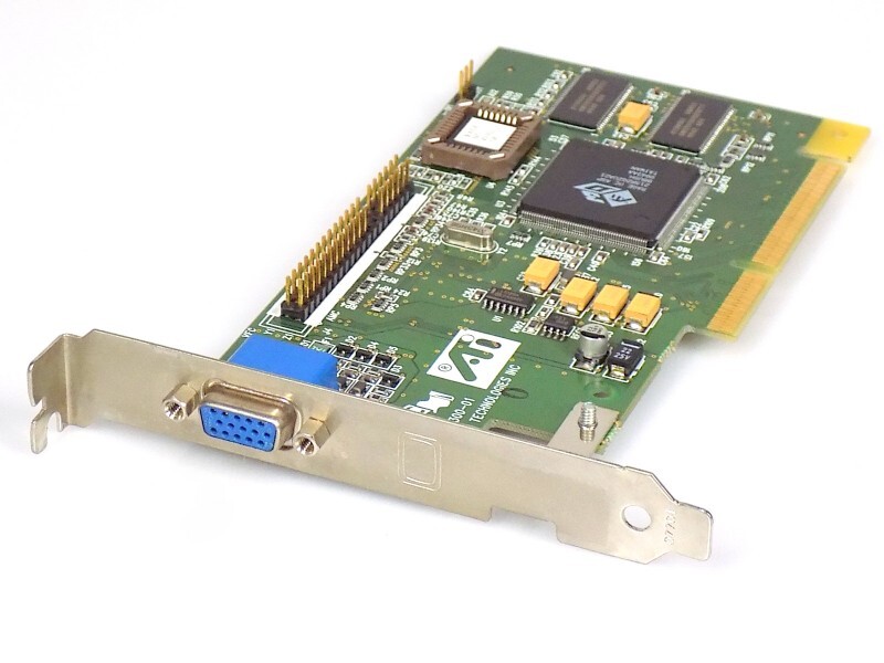 4MB AMC ATI 3D Rage IIC AGP 2x 3.3V SDR VGA Retro GPU Graphics Card 215R2QZUA21