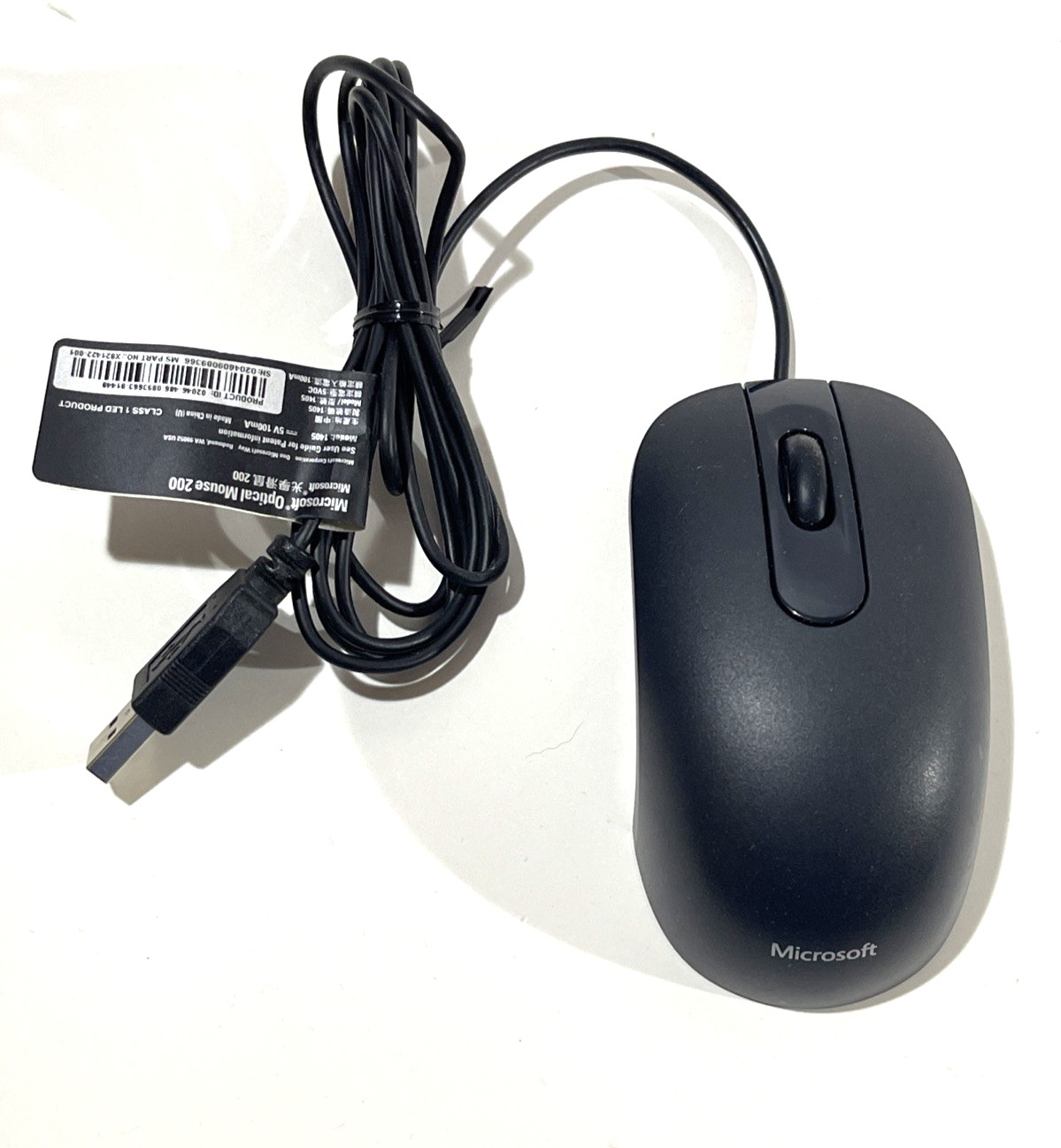Lot of 10 Microsoft Basic Optical Mouse 200 USB Wired Scroll  USB/PS2 Compatible