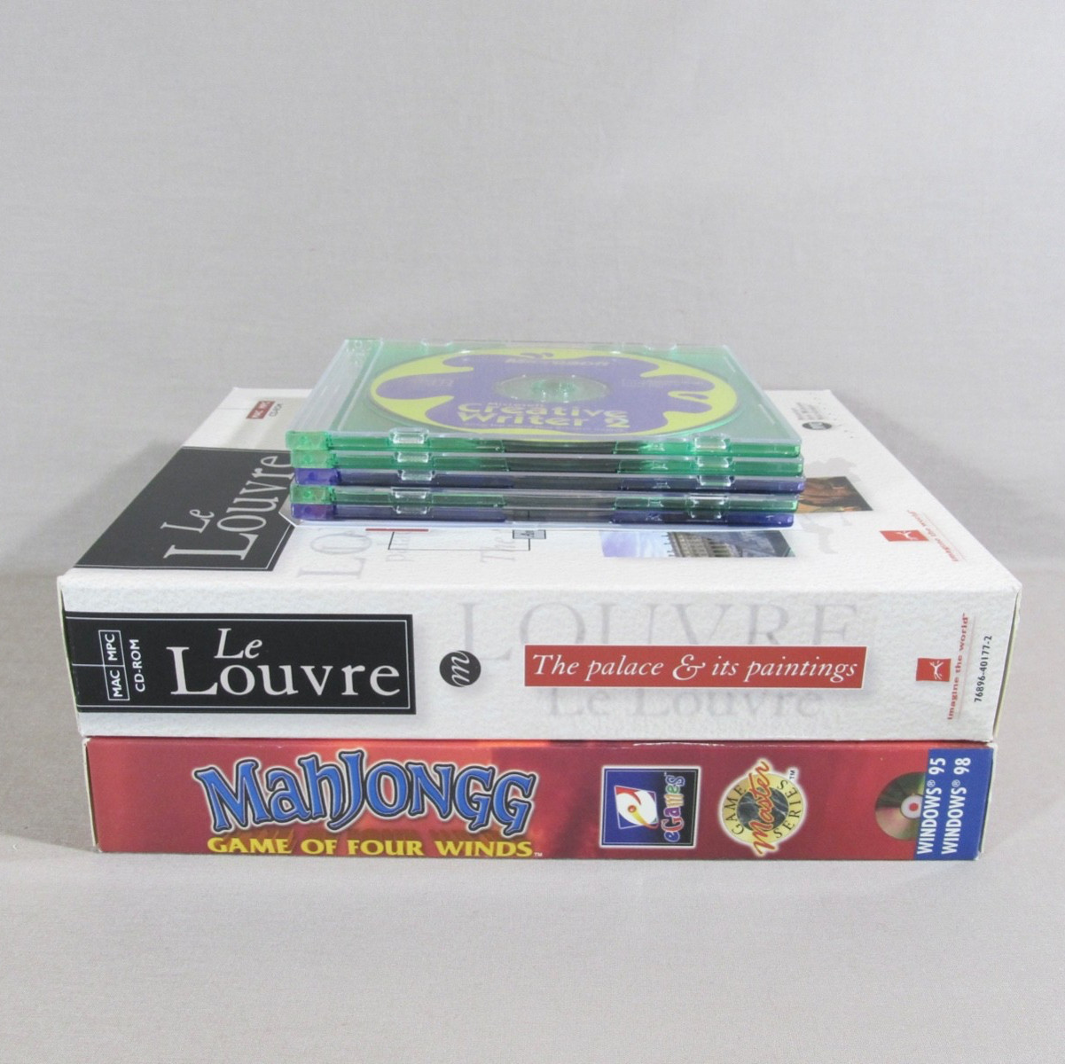 Vintage 1990s PC CD-ROM Educational Software/1 Game for Windows95 98  Lot of 7