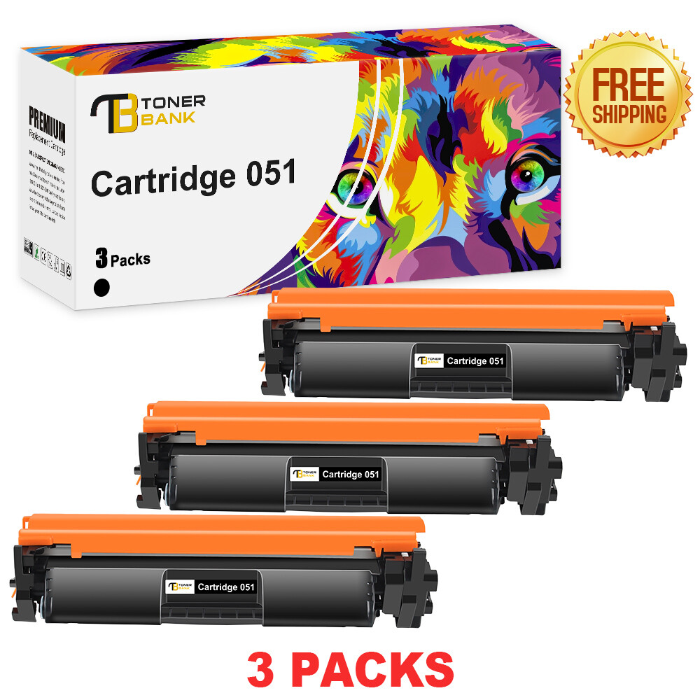 3x CRG-051 New Toner Compatible for Canon 051 LBP161dn MF264dw MF267dw MF269dw
