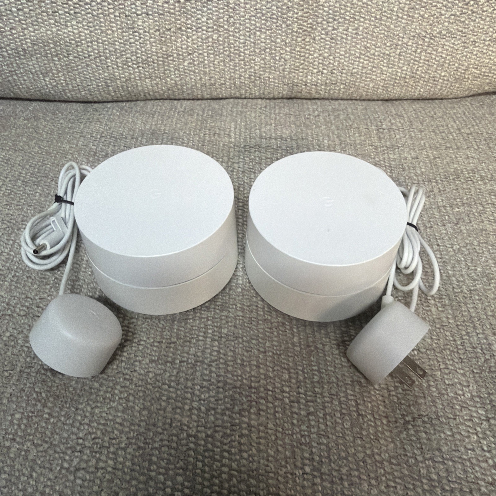 2x Google WIFI Access Point Router GJ2CQ WIFI Google Mesh - Power Cord (2 TOTAL)