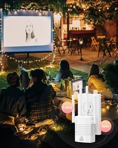 1200Mbps WiFi Range Extender Repeater Wireless Amplifier Router Signal Booster