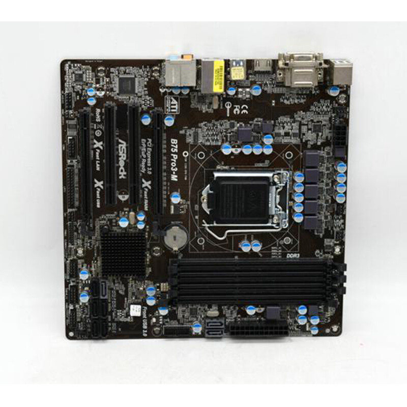 For ASRock B75 Pro3-M Intel B75 LGA 1155 DDR3 Motherboard USB3 SATA3 M-ATX
