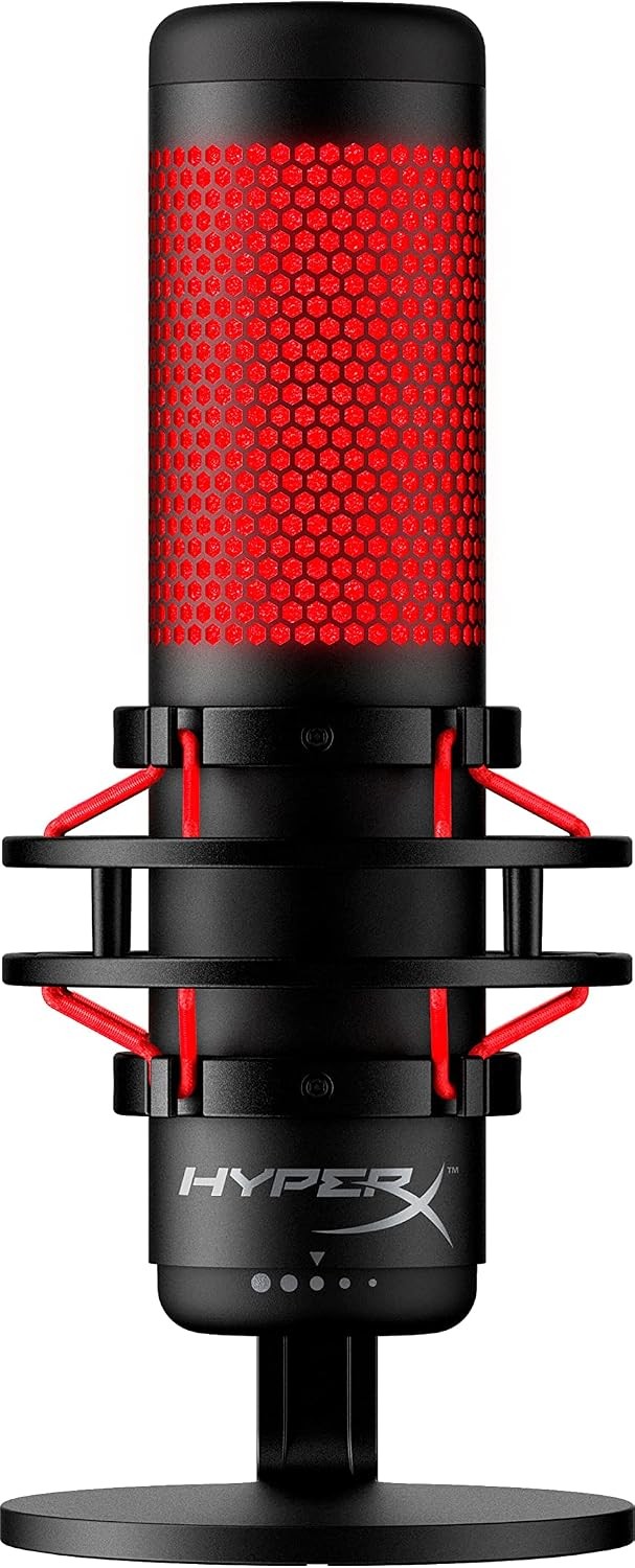 HyperX QuadCast USB Condenser Gaming Microphone for PC, PS4 and Mac (Renewed) -