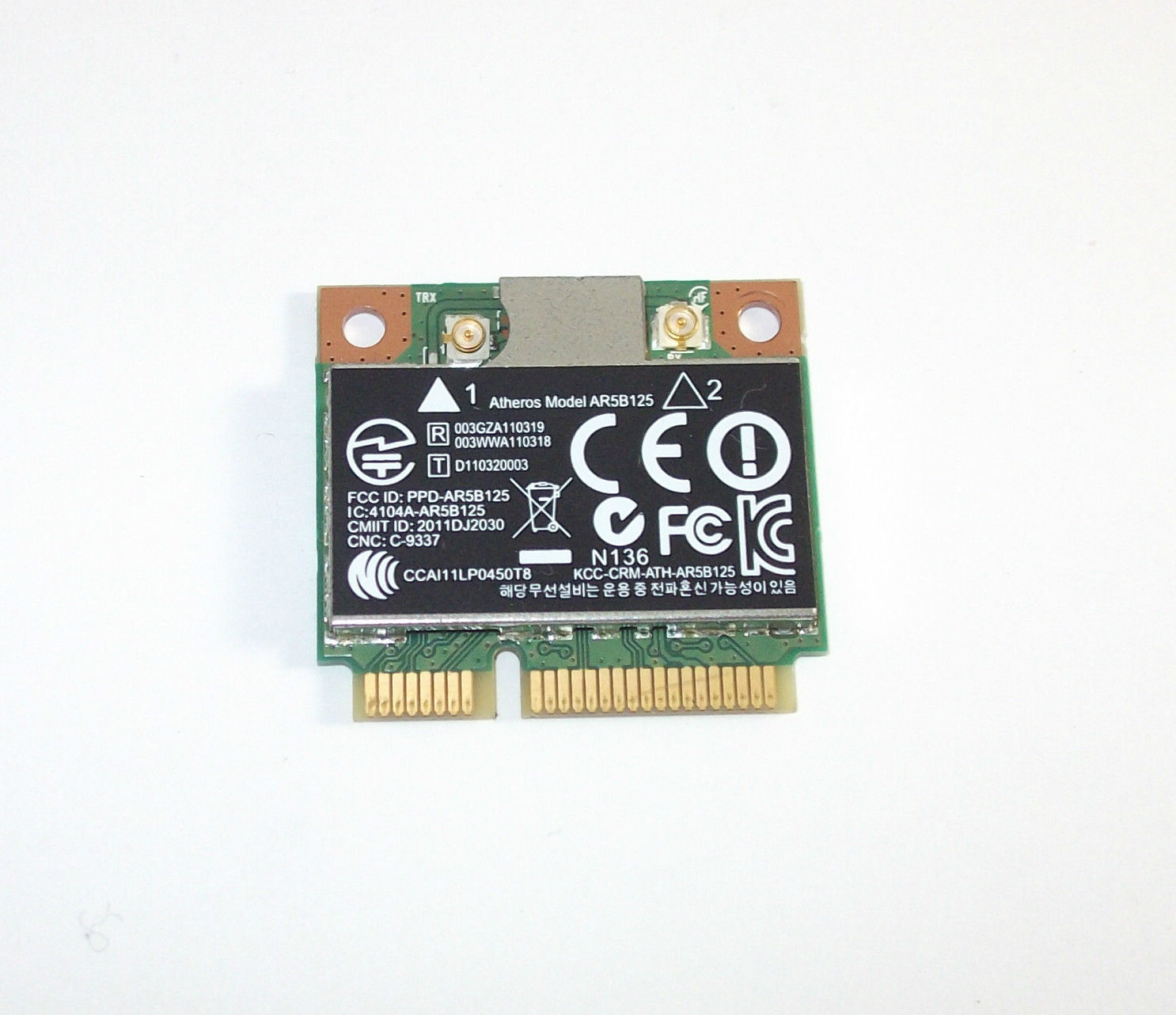 HP Compaq 15-H052NL Wireless WiFi Card Atheros AR5B125 - 670036-001