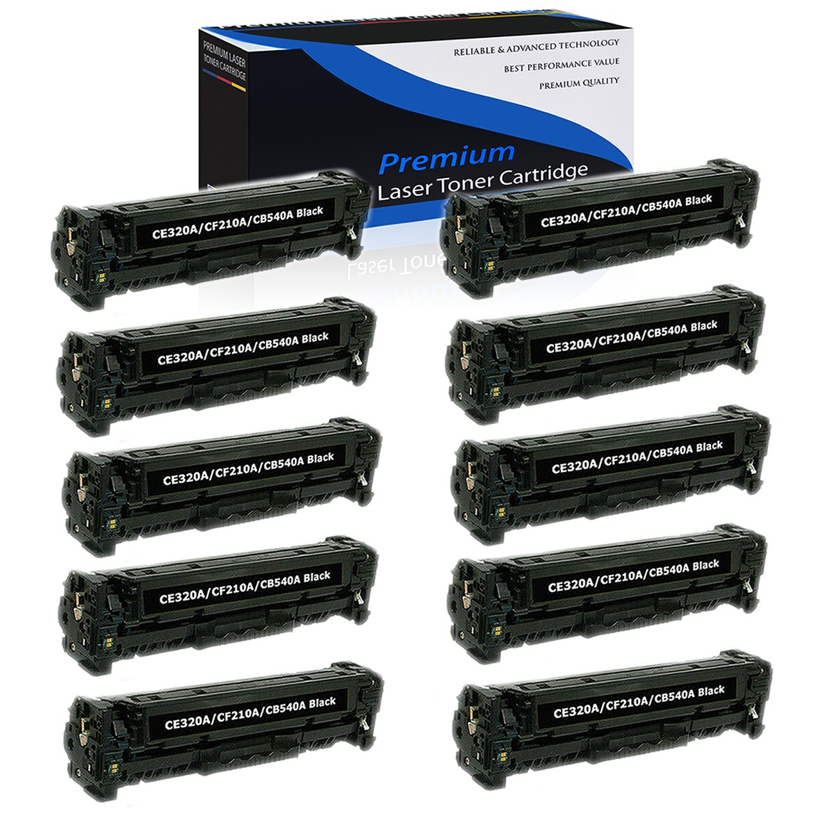10PK CB540A 125A Color Toner For HP Laserjet CM1312 CM1312nfi CP1515 CP1515n