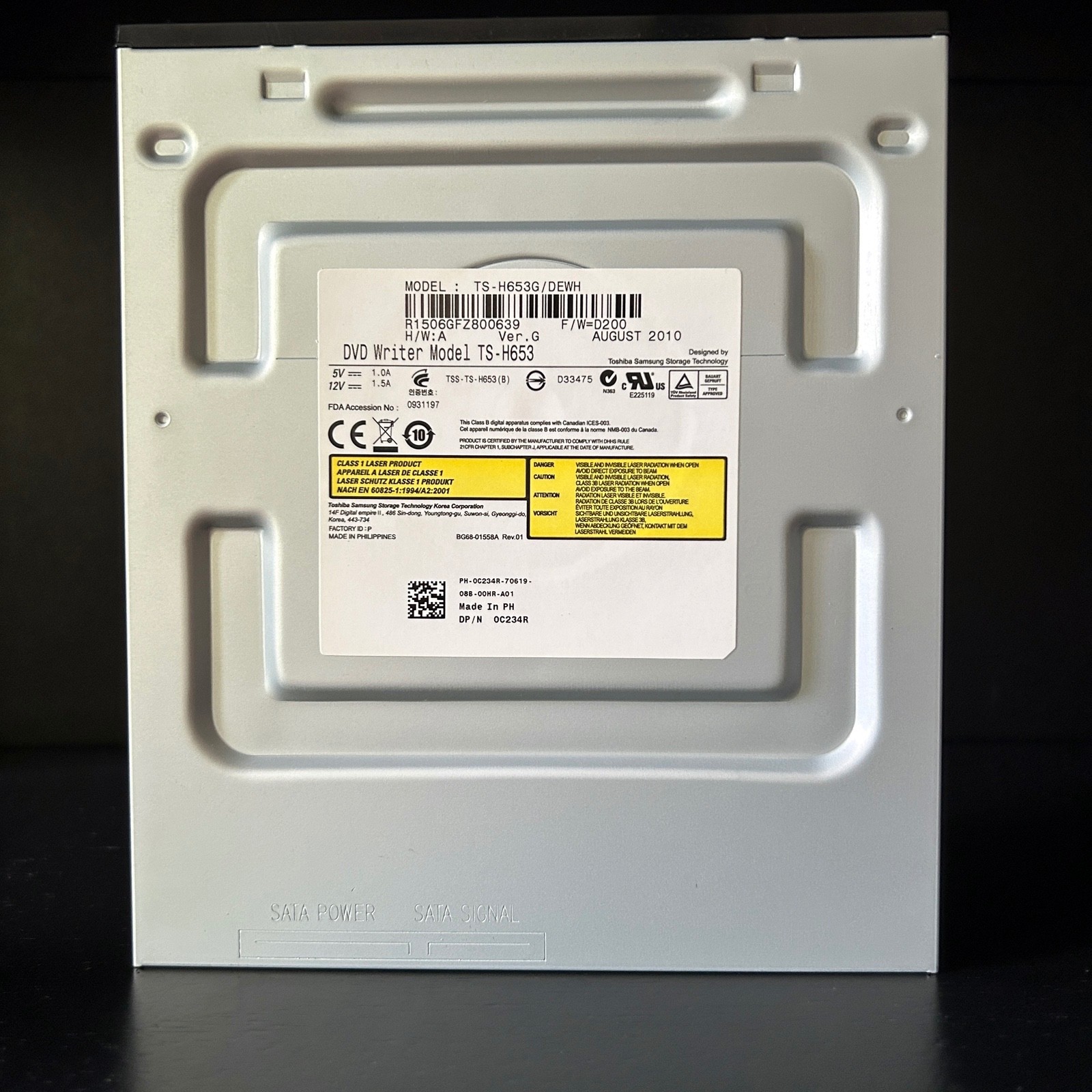 Dell Ultra Speed Multi DVD+ Rewritable Model TS-H653 Part Number 0C234R  Toshiba
