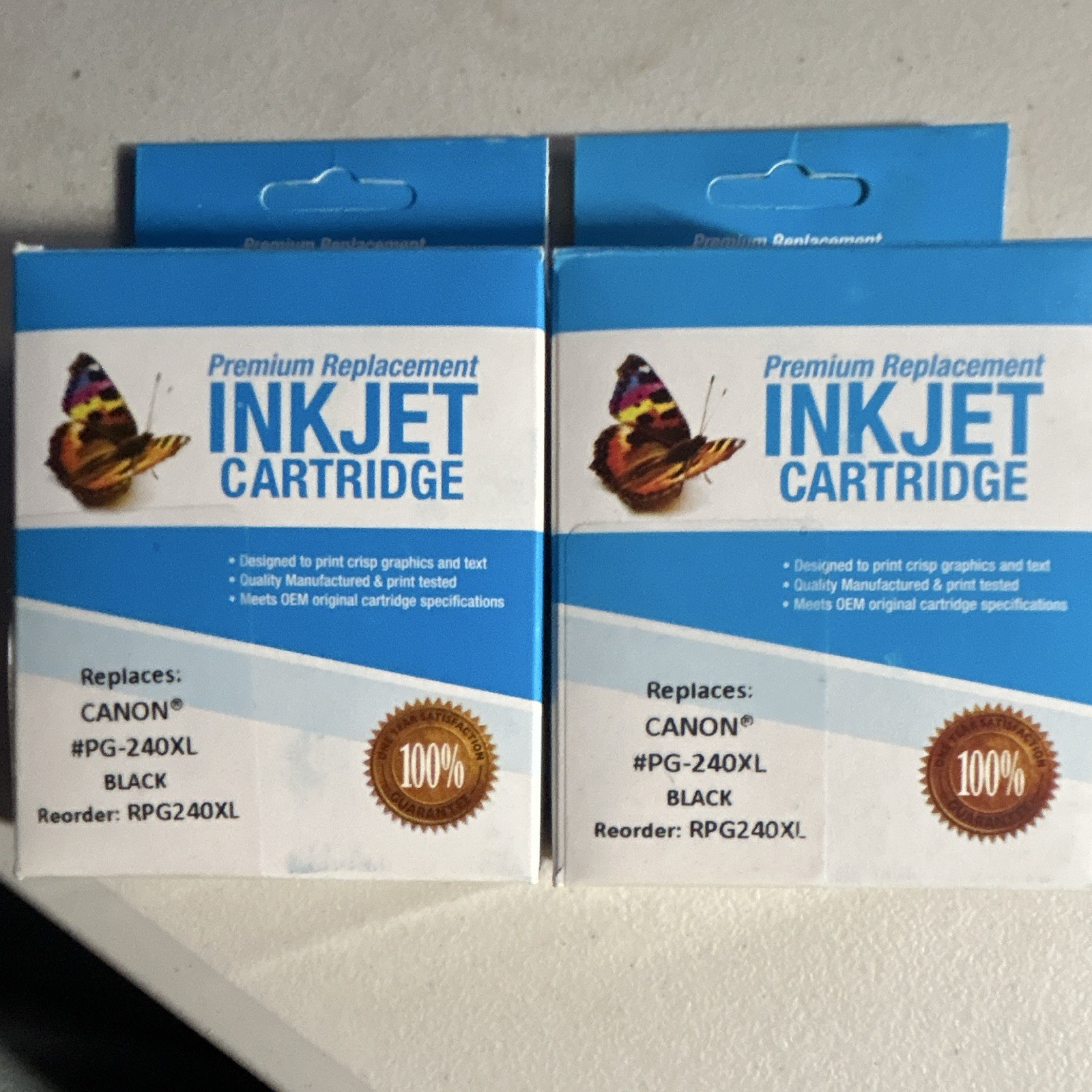 Premium Replacement PG-240XL Black Inkjet Cartridge for Canon (2 Pack)