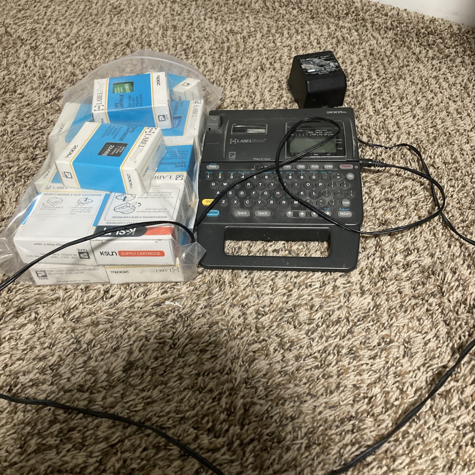 (It may or may not work)K-Sun Labelshop Label Printer Model 2001XL
