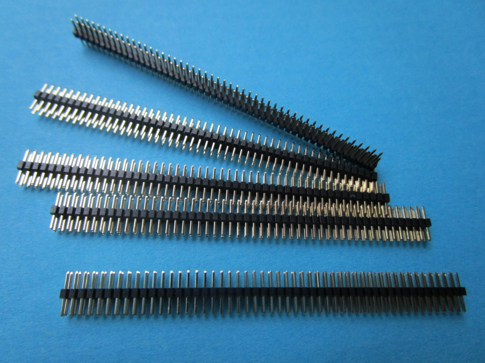 12 pcs Pitch 1.0mm 2x50 100pin Breakable Pin Header Male Double Row Strip New
