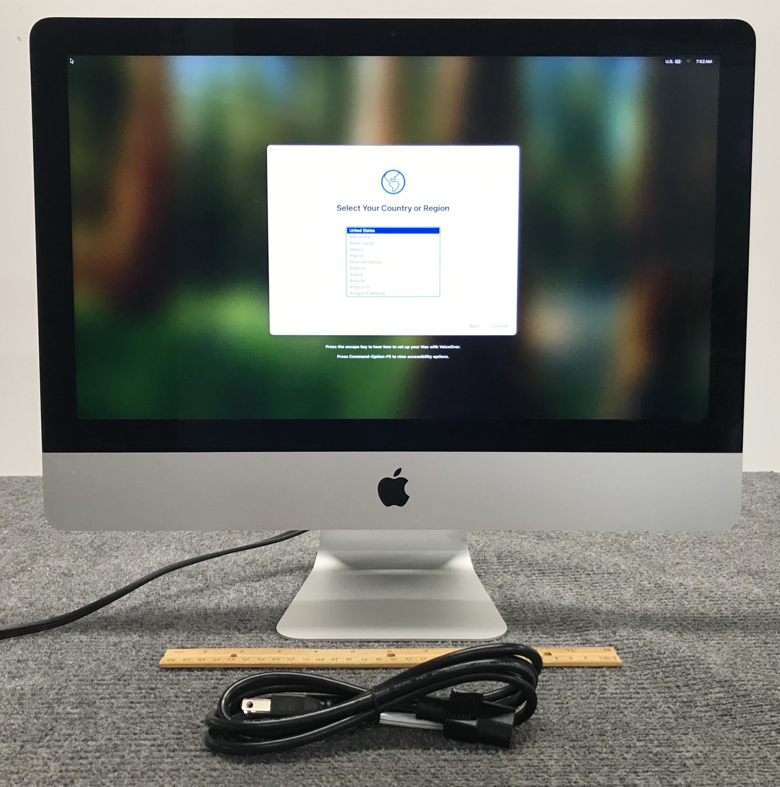 Apple iMac A2116 MRT42LL/A 2019 4K 21.5" i5-8500 8GB RAM 512GB NVMe w/Cord As Is