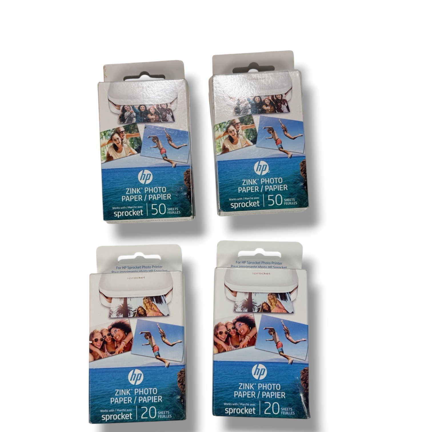HP Sprocket 2x3" Premium Zink Sticky Back Photo Paper (140 Sheets) New
