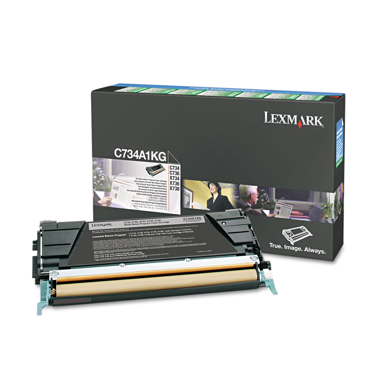Lexmark C734A1KG Toner, Return Program, 8000 Page-Yield, Black