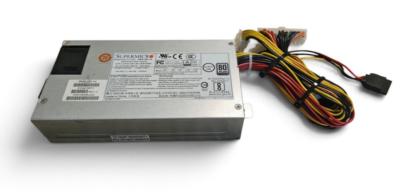 Supermicro PWS-350-1H 350W Multiple Output Switching Power Supply