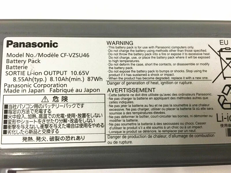 NEW Genuine CF-30 Battery For Panasonic Toughbook CF-31 CF-53 CF-52 CF-VZSU46AU