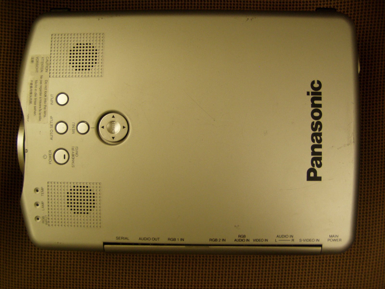 Panasonic 1400LM Full Screen Projector PT-L711U with ceiling mount bracket wide