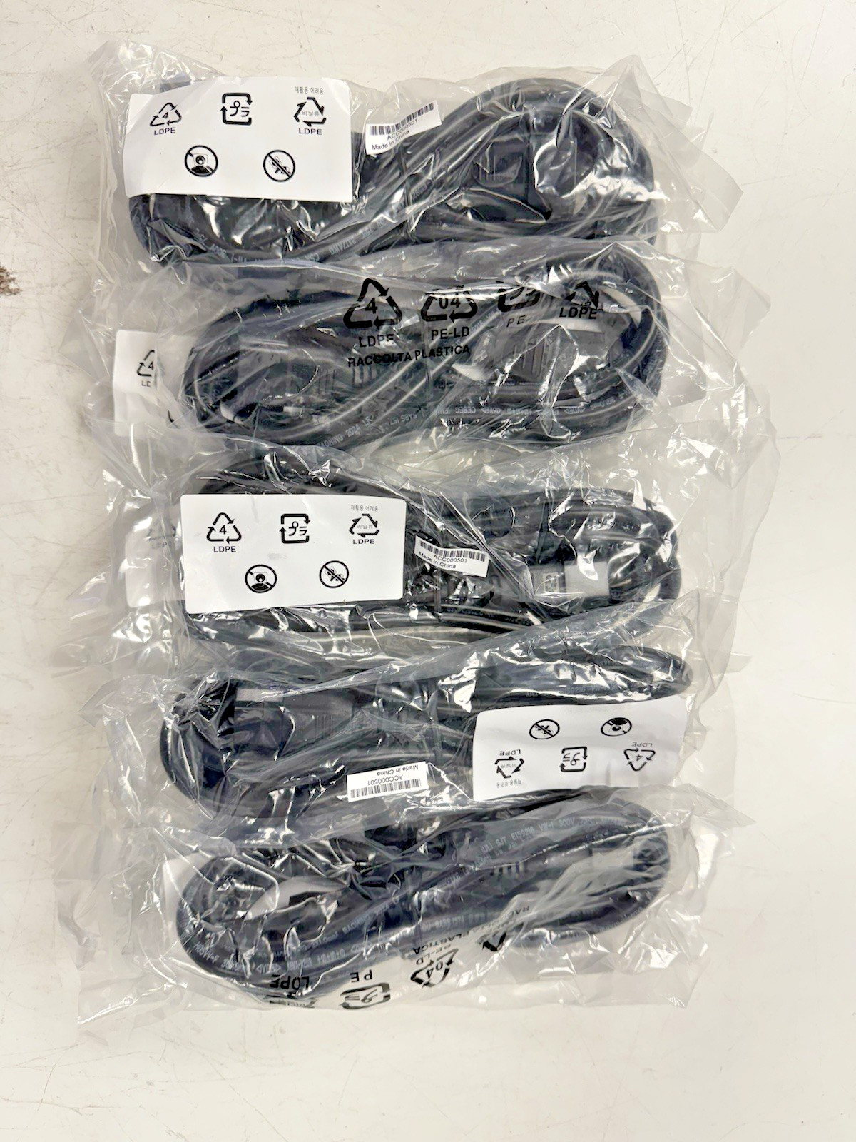 10x IEC C13 to C14 Power Cable 6ft 17AWG UL SJT E159216 – Server/UPS/Data Center