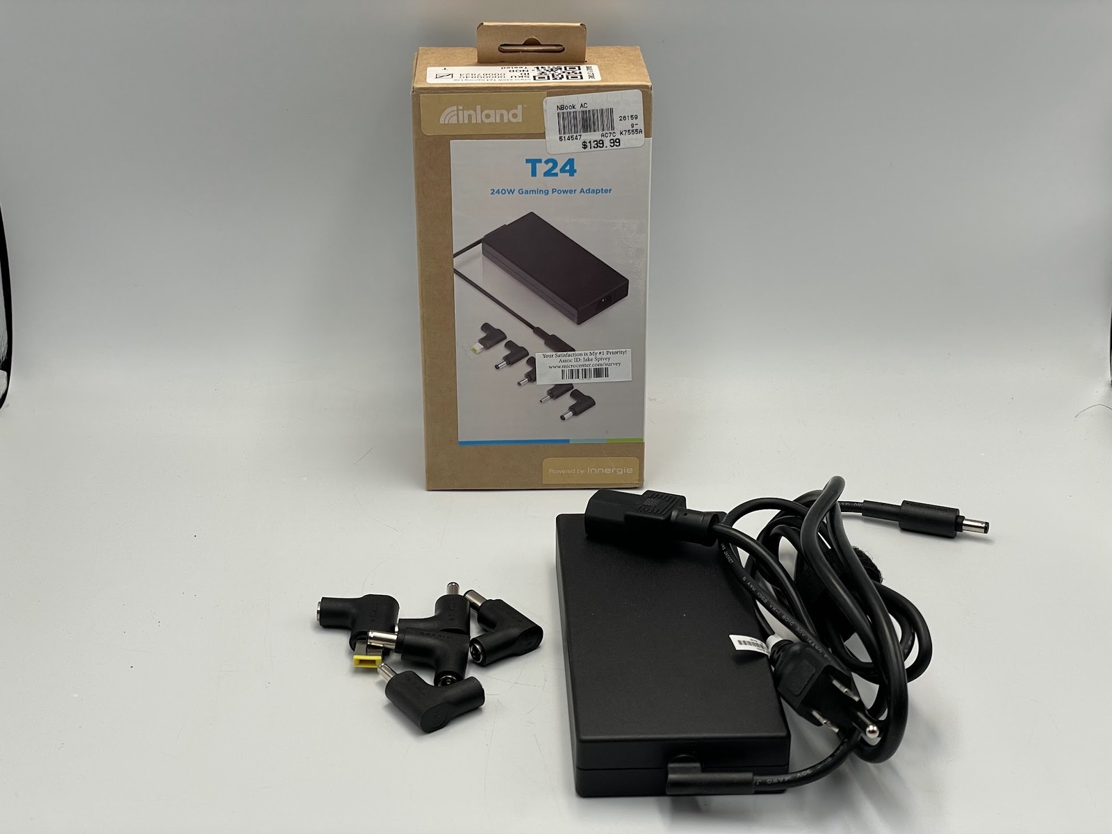 Inland 240W T24 Gaming Laptop Charger Universal Power Adapter
