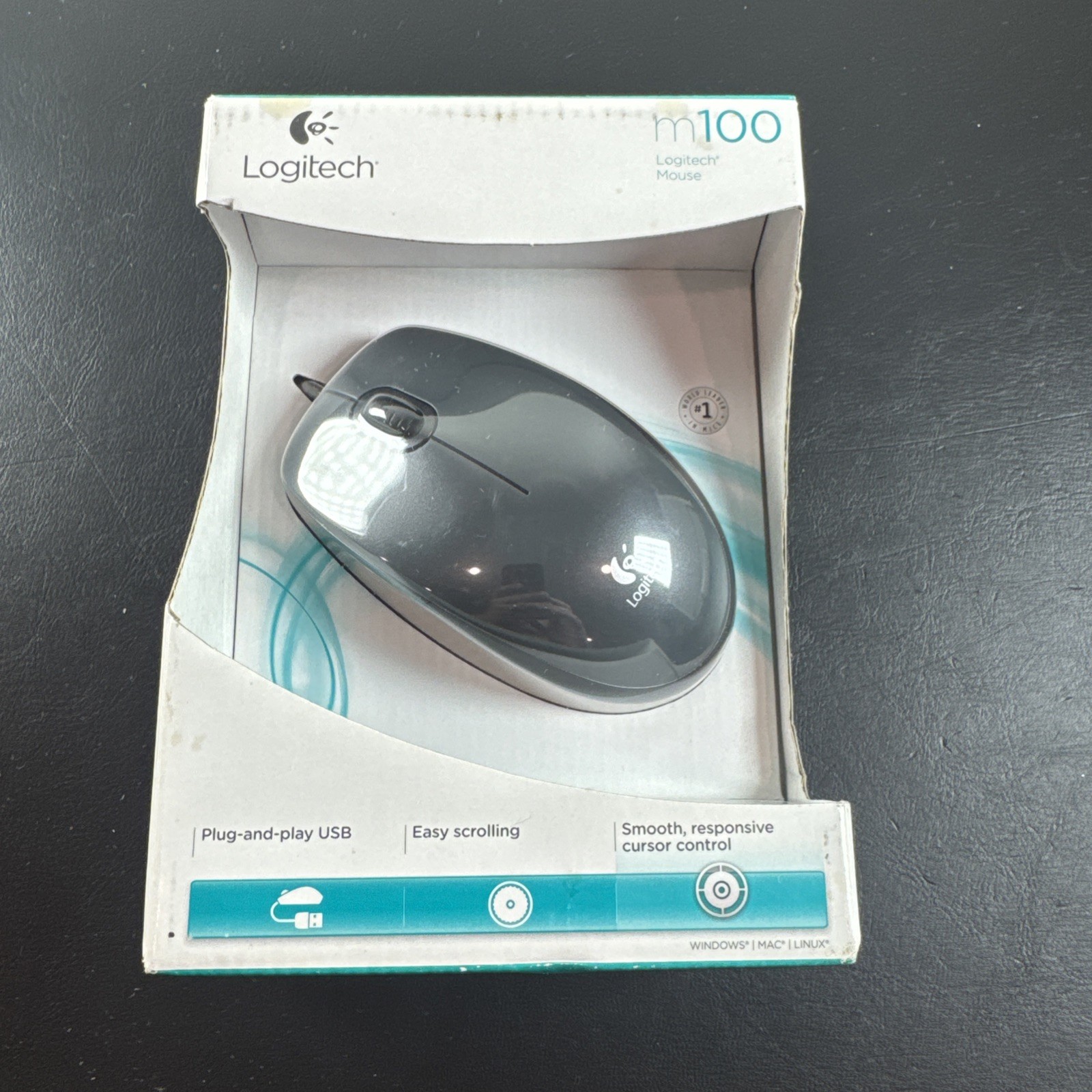 Logitech m100 Wired USB Mouse - New in Box
