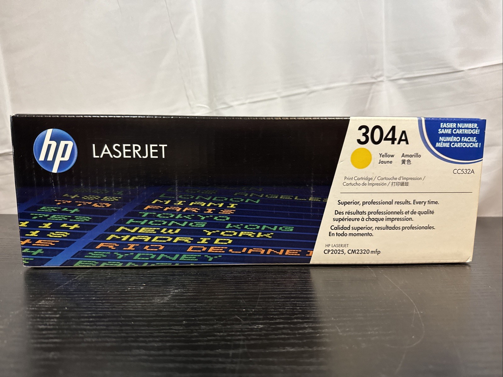 HP 304A CC532A Yellow Toner Cartridge - A1