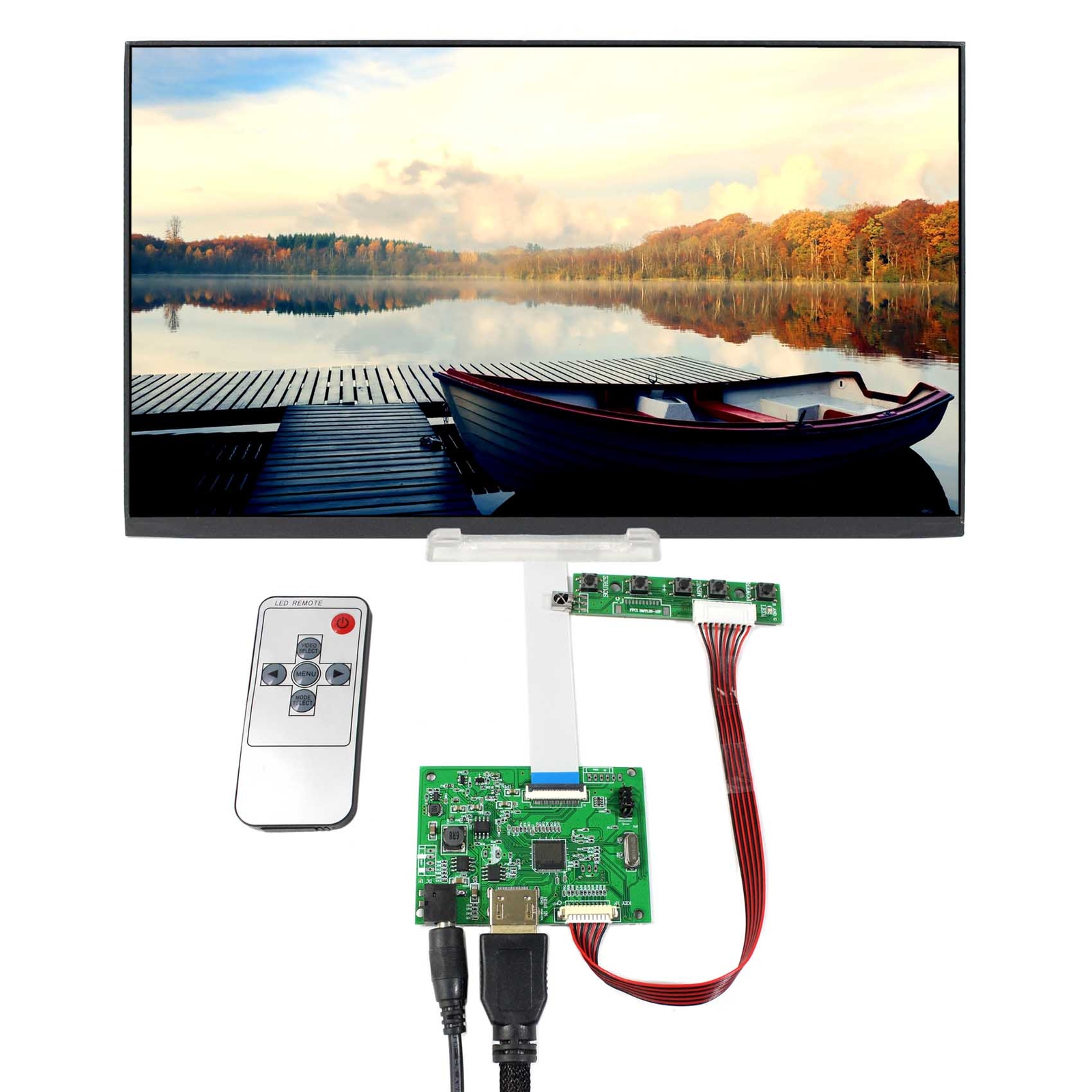 HD LCD Controller Board With 13.3inch 400nit 1920X1080 IPS LCD Screen
