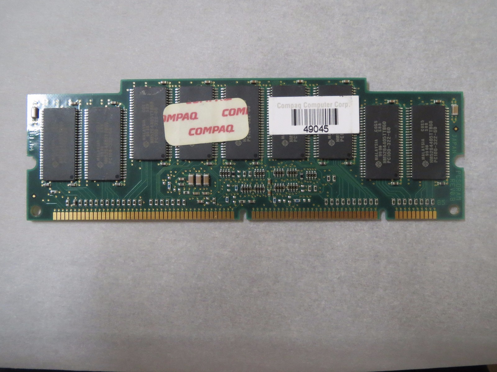 COMPAQ 306437-001 49045 PC100-322-620R MEMORY RAM