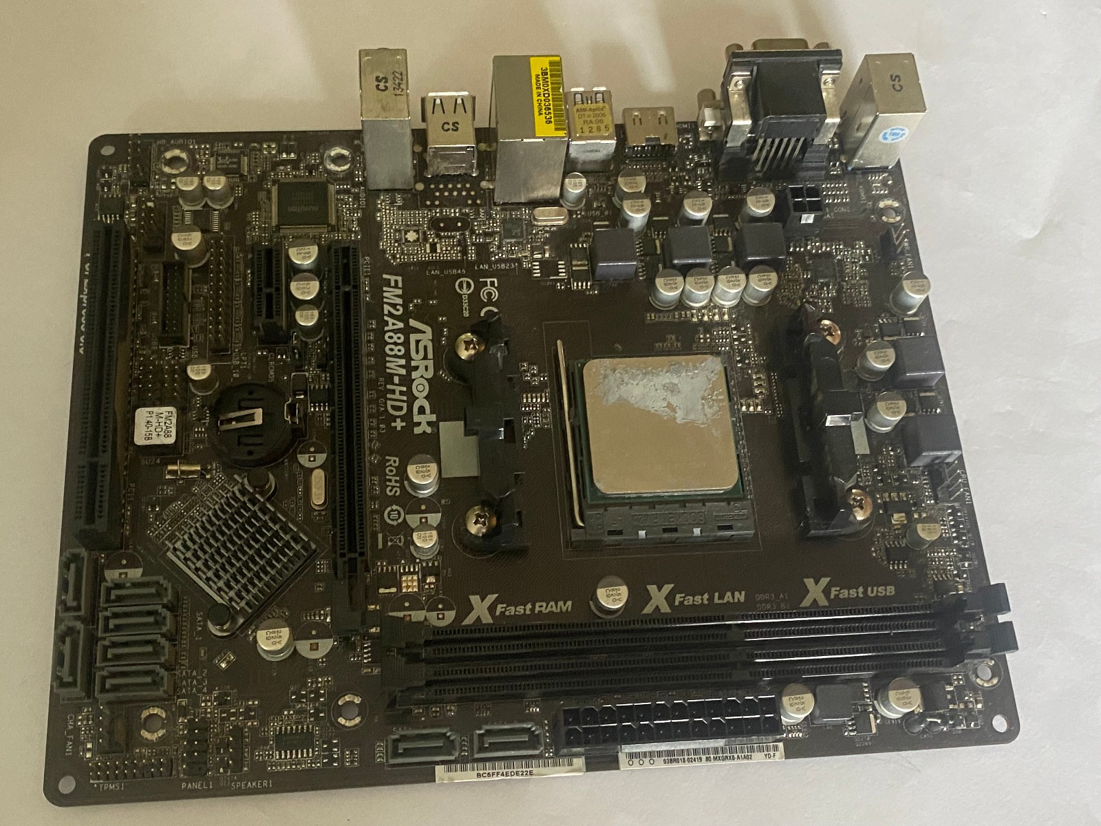 ASRock FM2A88M-HD+ mATX Motherboard Socket FM2 AMD A88X Chipset PCIe DDR3 VGA/DV