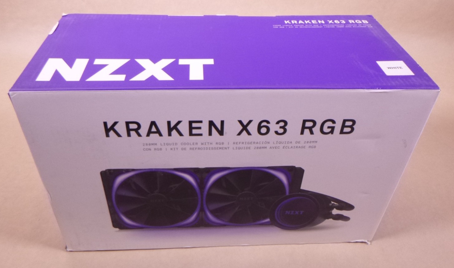 NZXT Kraken X63 RGB 280mm Liquid Cooler With RGB , RL-KRX63-RW