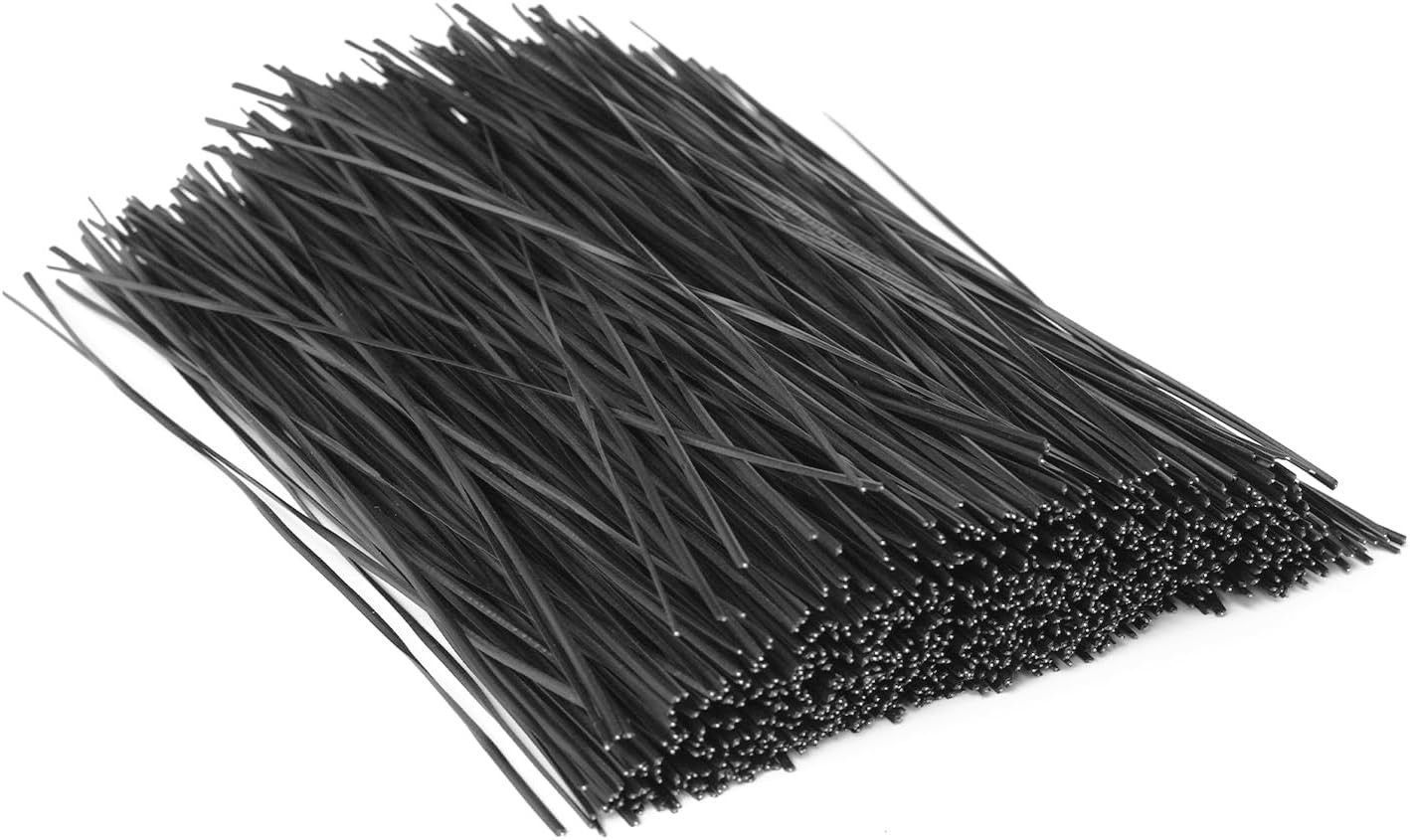 8 Inch Black Reusable Cable Ties 1000 Pcs Heavy-Duty Metal Wire Cord Management