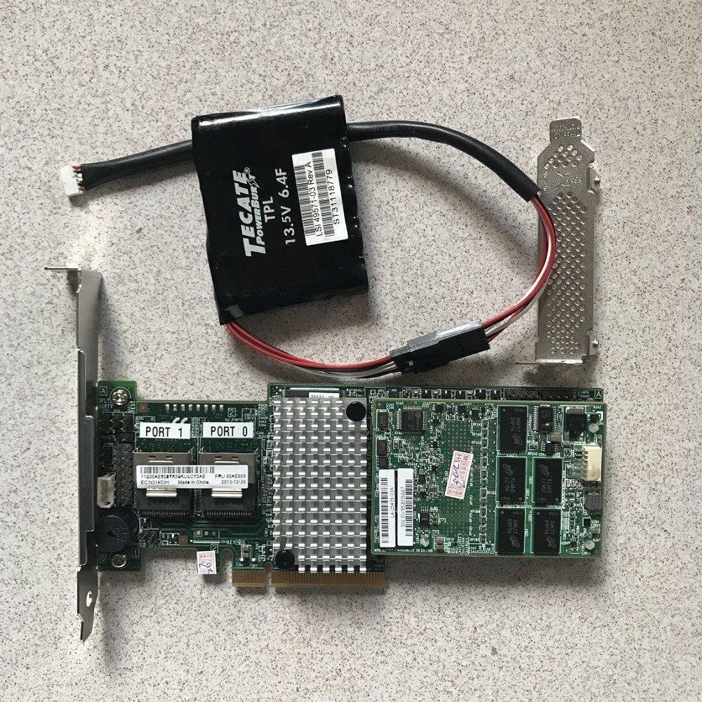 IBM M5016 Controller Raid SAS/SATA PCIe 6GB 1G cache With BBU09 =LSI 9265-8i
