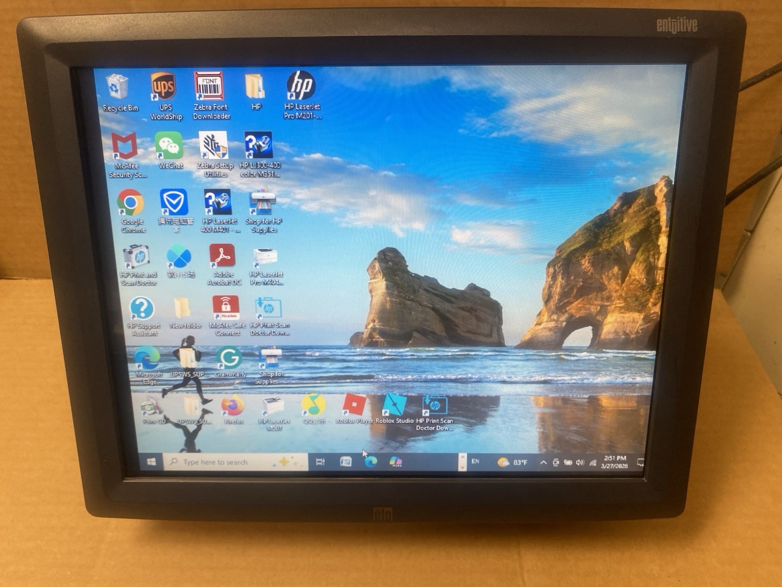 Elo ET1529L-8CWA-GY 15 inch TFT LED Touchscreen Monitor
