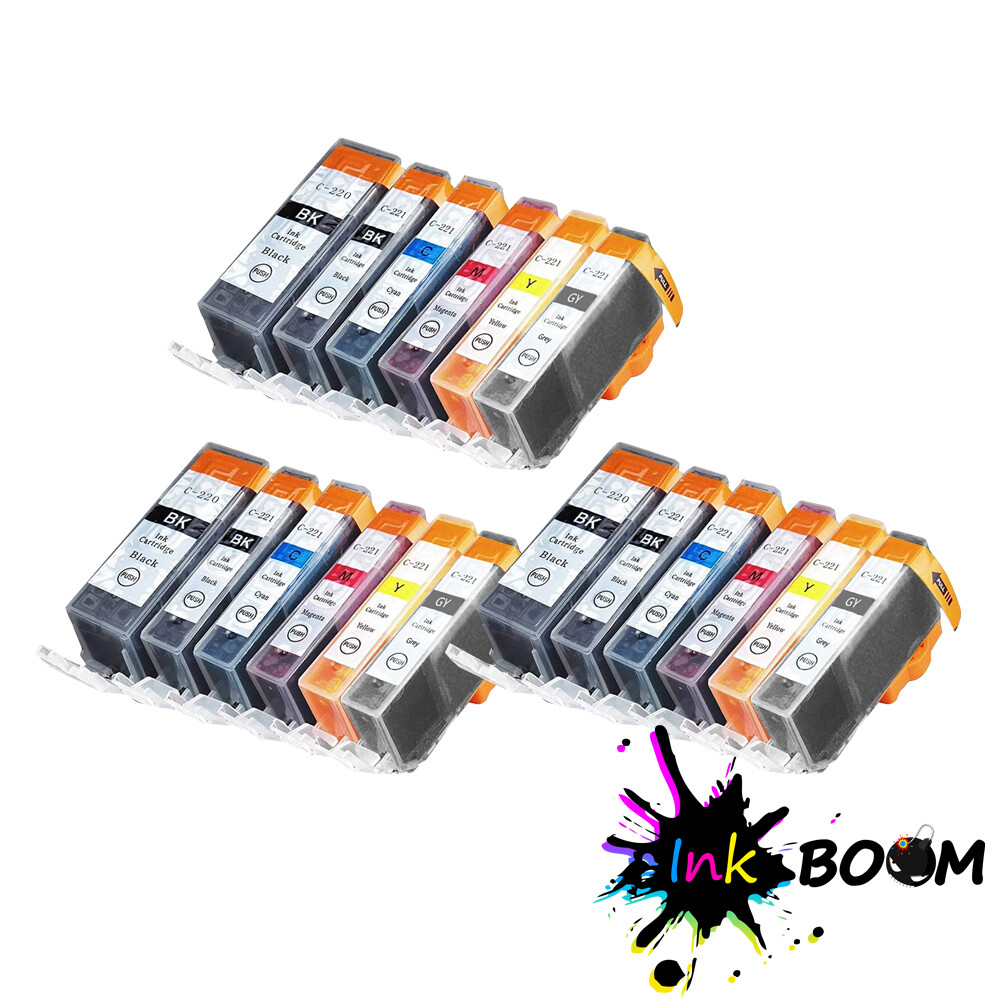 18 Ink Cartridge for PGI-220 CLI-221XL PIXMA MP990 MP980