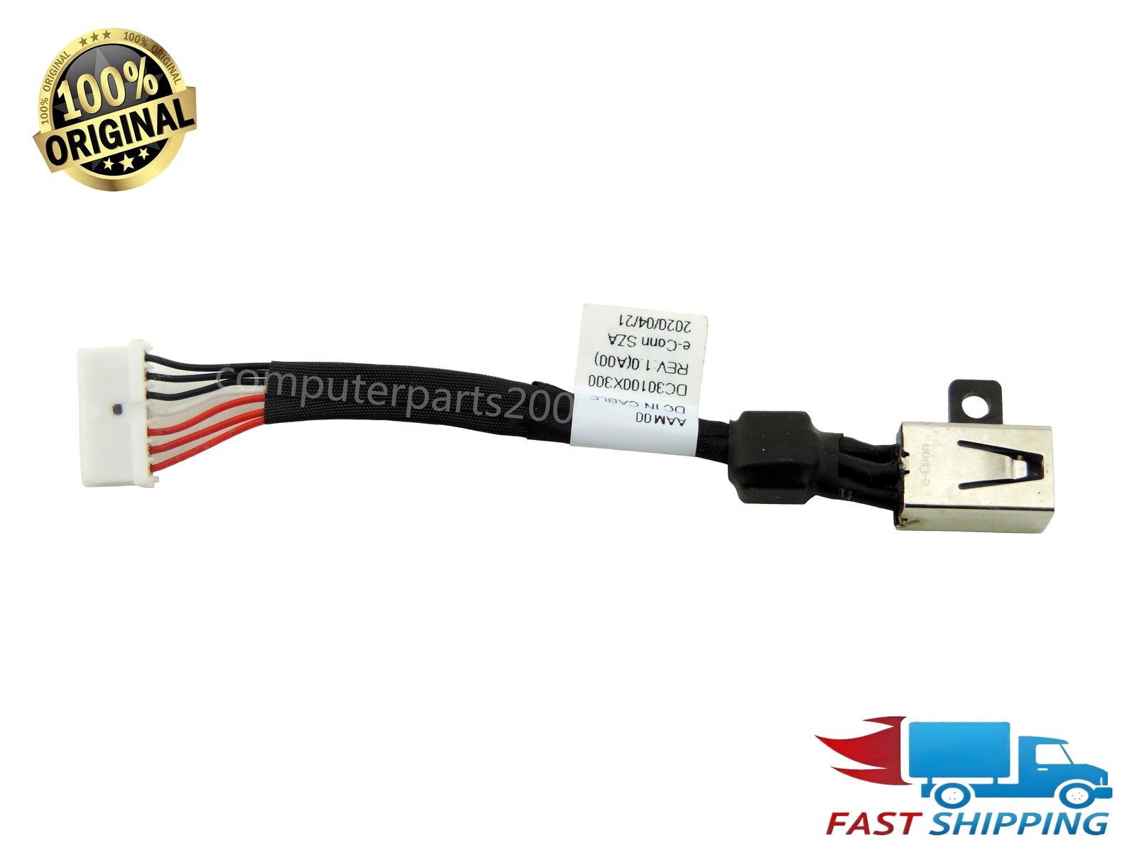 Genuine DC IN Power jack cable charging port for Dell XPS 15 9570 P56F002 Laptop