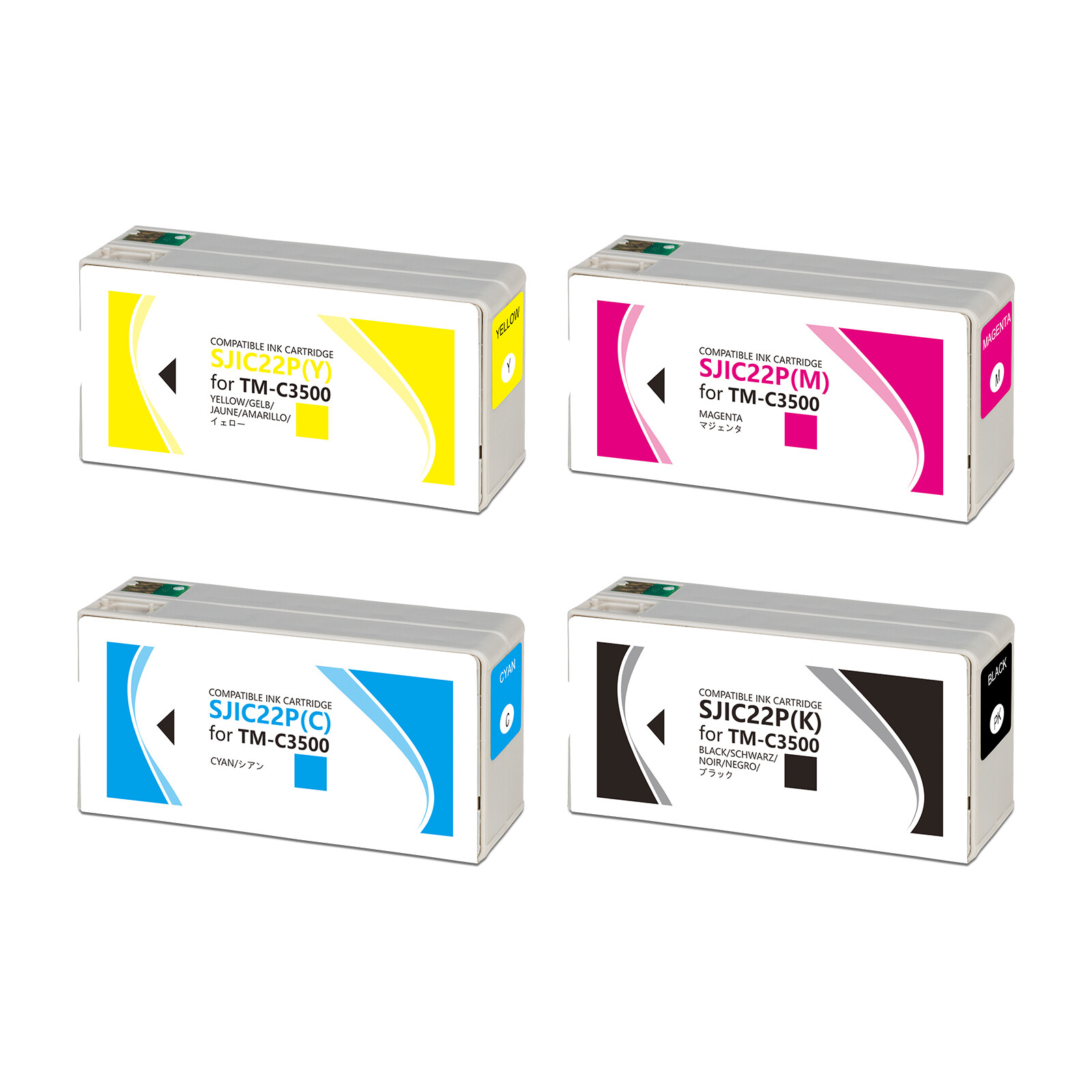 Sjic 22P Compatible Ink Cartridge For Epson ColorWorks C3500 Series 1- 49 pieces