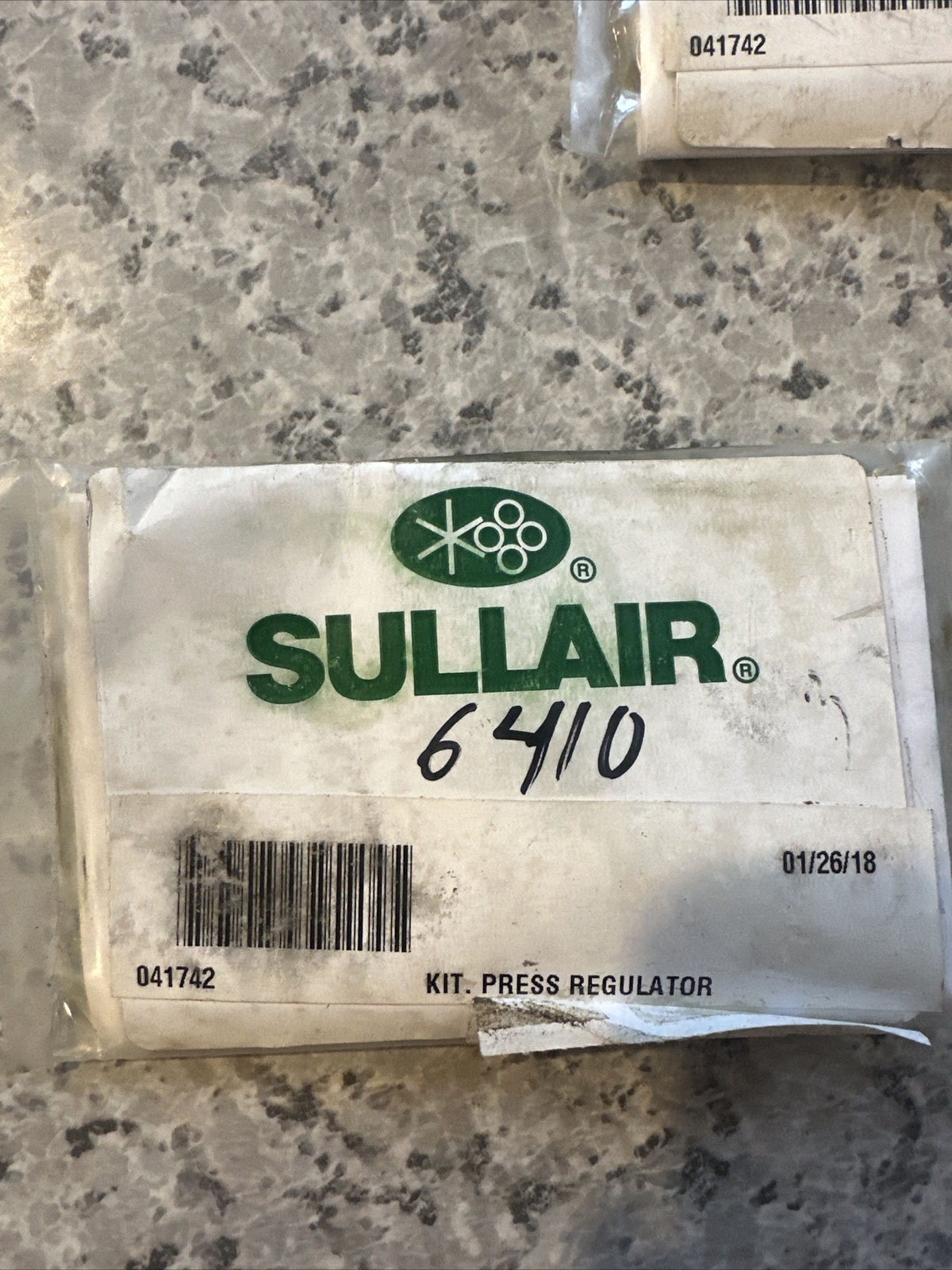 SEALED NEW SULLAIR 041742 PRESSURE REGULATOR REPAIR KIT