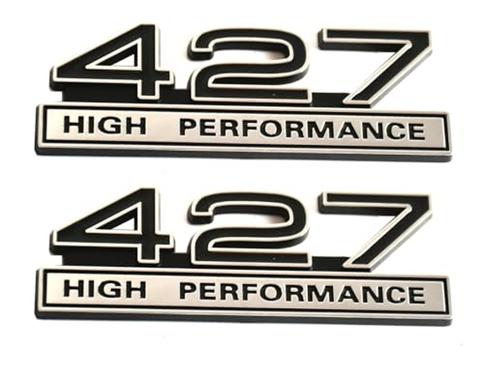 2pcs 427 Liter 7.0 Engine High Performance Badge 3D Decals Stickers Cars Truc...