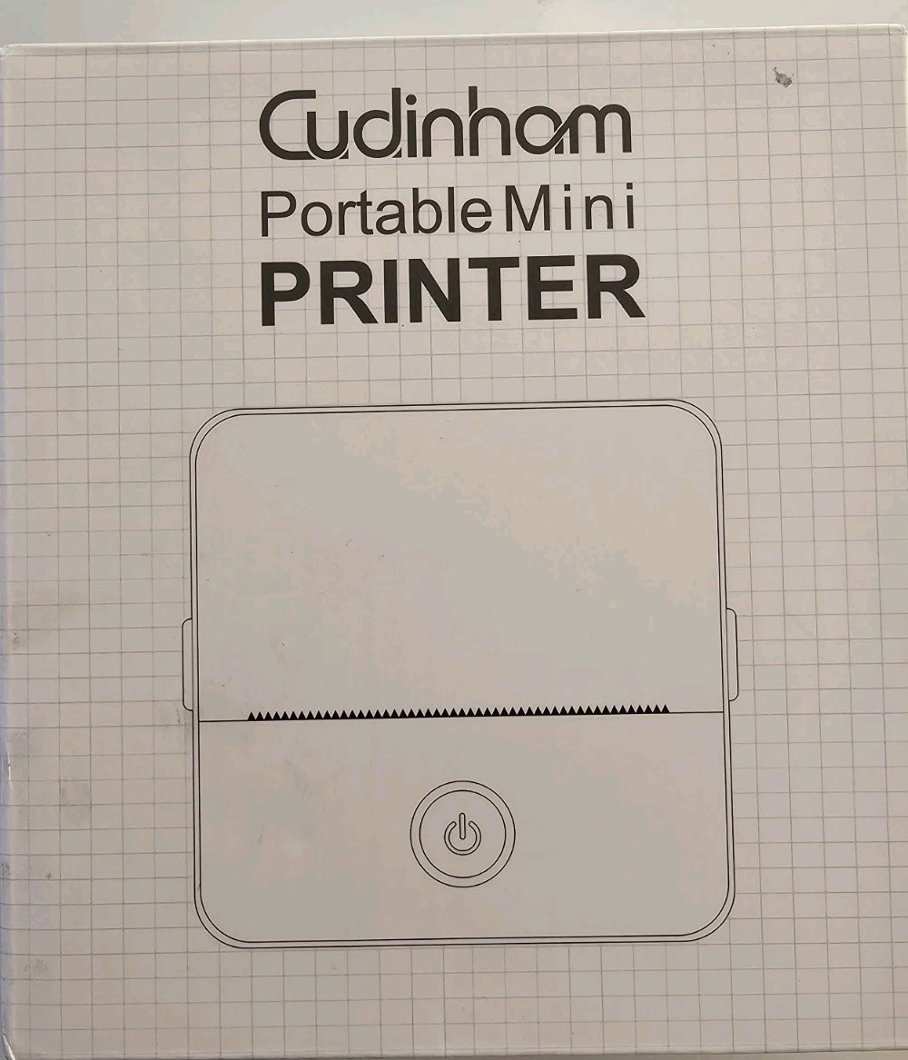 Thermal Printer Cudinham Print Pods Mini Printer,  Sticker Maker with 10 Rolls