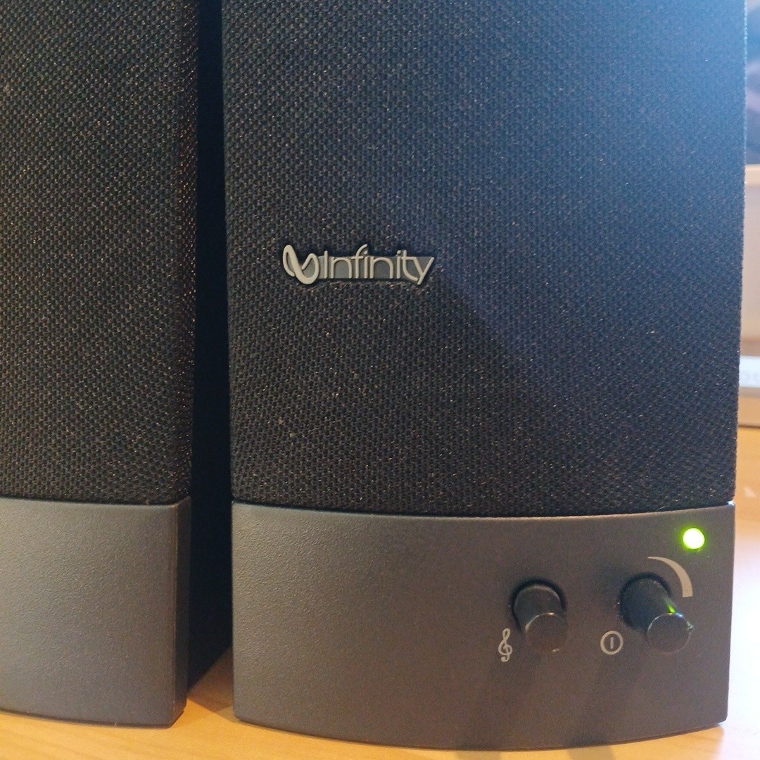 IBM Infinity 3W Powered PC Multimedia Computer Speakers 25P4726 Tested