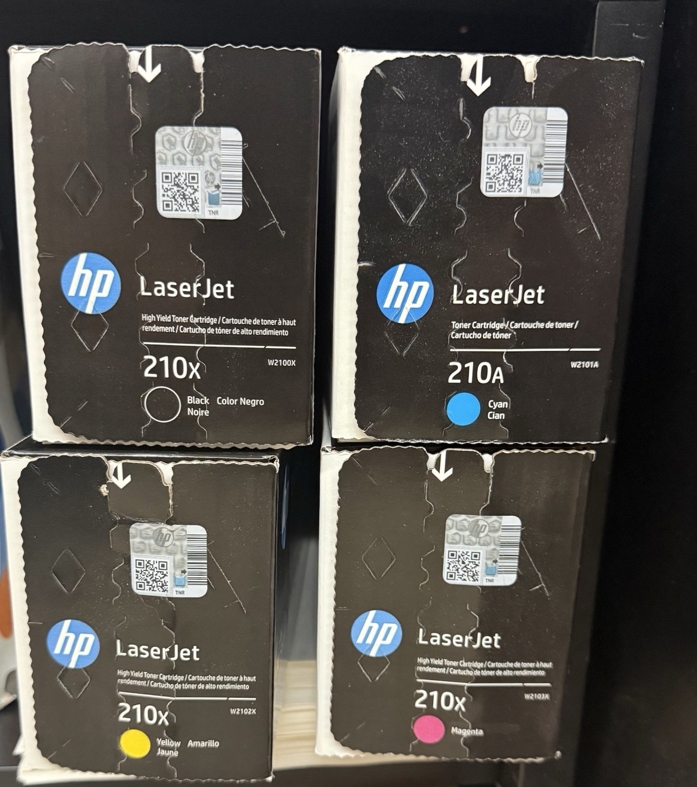 HP 210x/210a LaserJet Pro 4201/4301 Compatible Toner Cartridge 4-Pack
